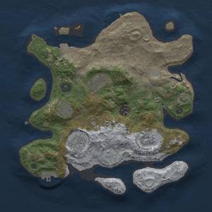 Thumbnail Rust Map: Procedural Map, Size: 3000, Seed: 29302, 13 Monuments