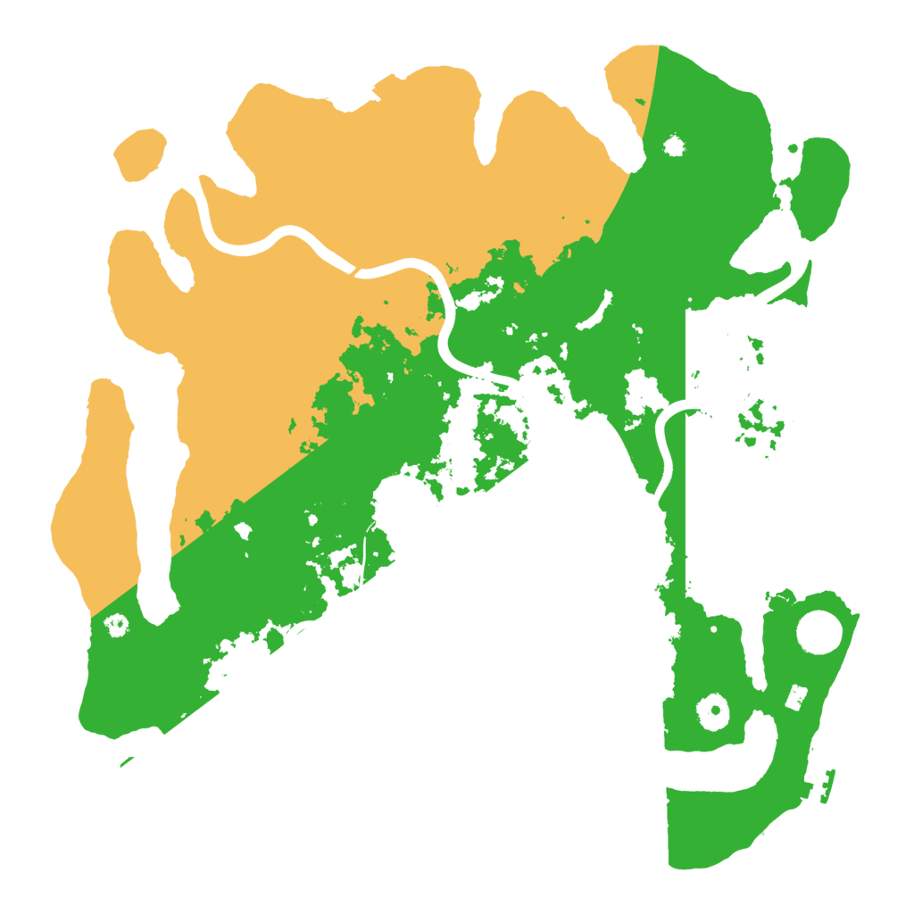 Biome Rust Map: Procedural Map, Size: 3950, Seed: 52862506