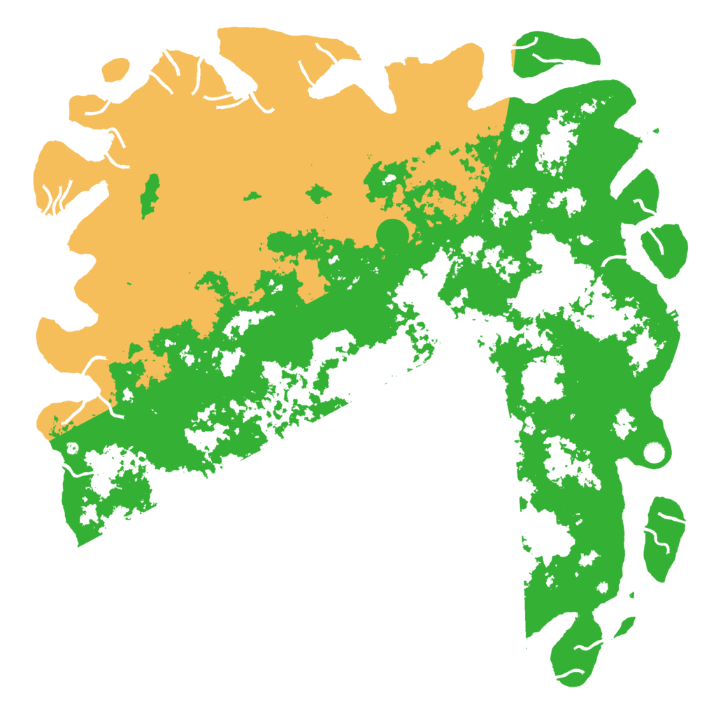 Biome Rust Map: Procedural Map, Size: 6000, Seed: 6735