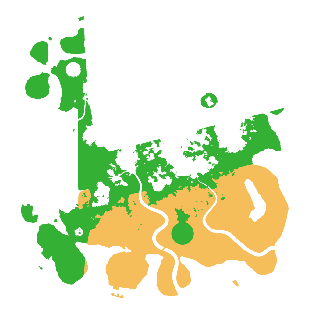 Biome Rust Map: Procedural Map, Size: 3700, Seed: 766281332