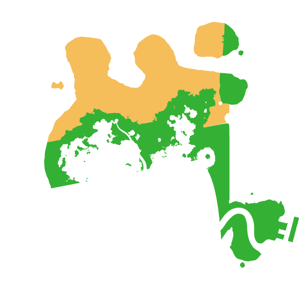 Biome Rust Map: Procedural Map, Size: 2444, Seed: 444444444