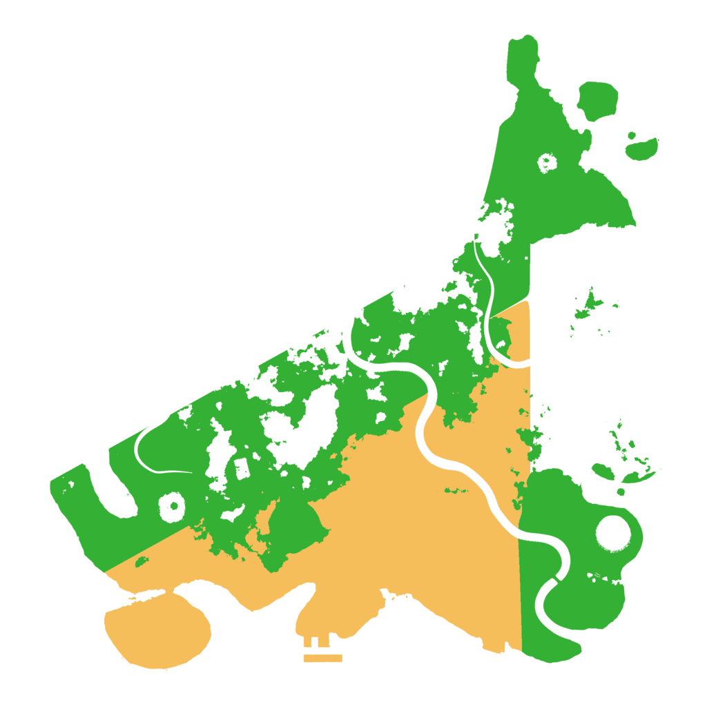 Biome Rust Map: Procedural Map, Size: 3700, Seed: 98978606