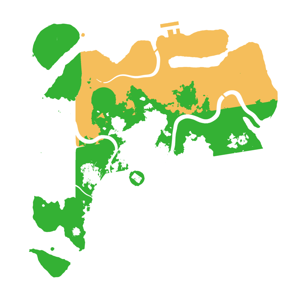 Biome Rust Map: Procedural Map, Size: 3300, Seed: 2121571252