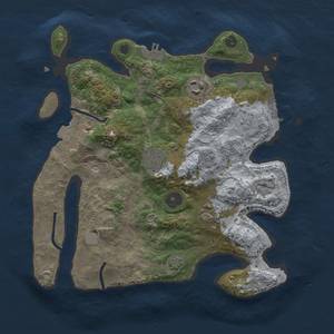 Thumbnail Rust Map: Procedural Map, Size: 3000, Seed: 1561381578, 12 Monuments