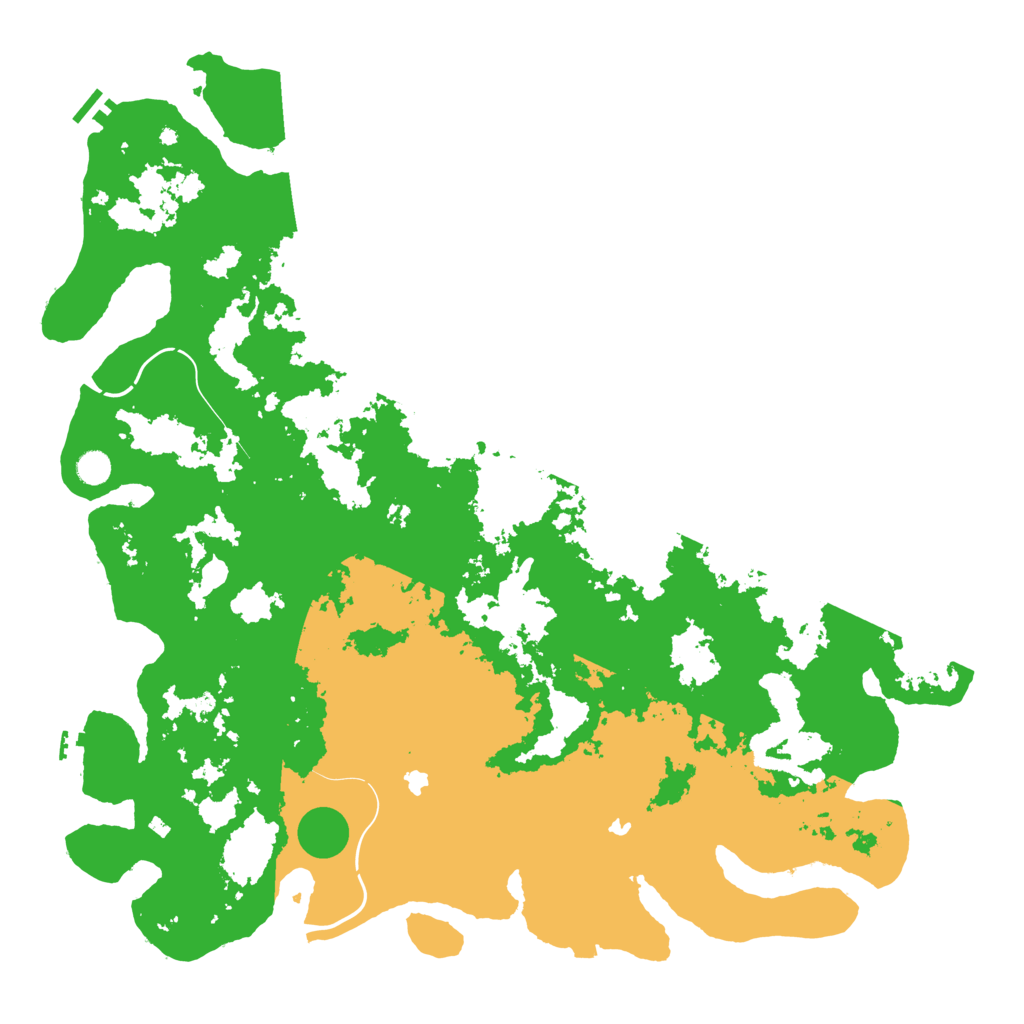 Biome Rust Map: Procedural Map, Size: 5250, Seed: 1379506226