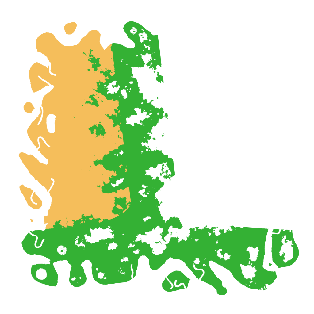 Biome Rust Map: Procedural Map, Size: 5000, Seed: 1234584