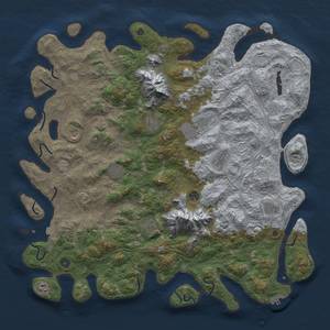 Thumbnail Rust Map: Procedural Map, Size: 5000, Seed: 1234584, 18 Monuments