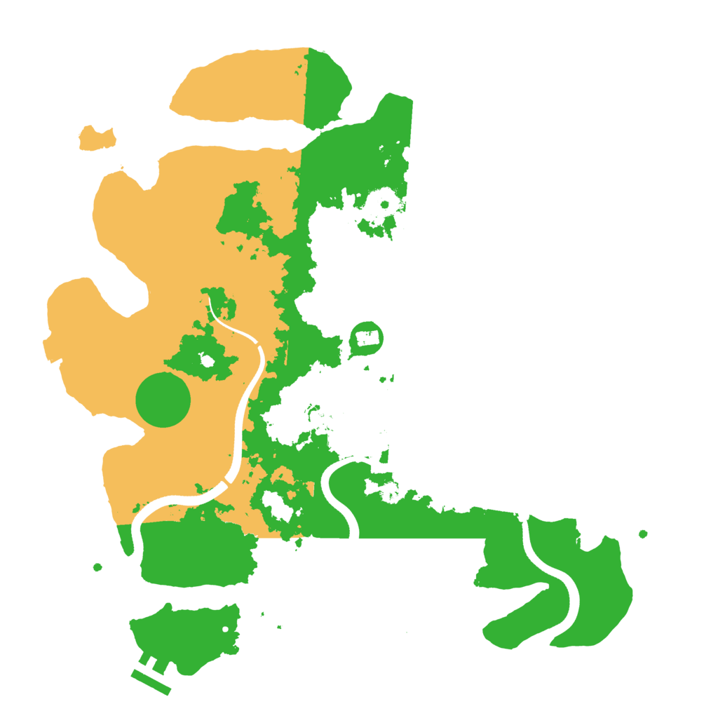 Biome Rust Map: Procedural Map, Size: 3450, Seed: 20939271