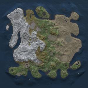 Thumbnail Rust Map: Procedural Map, Size: 3500, Seed: 229174656, 16 Monuments