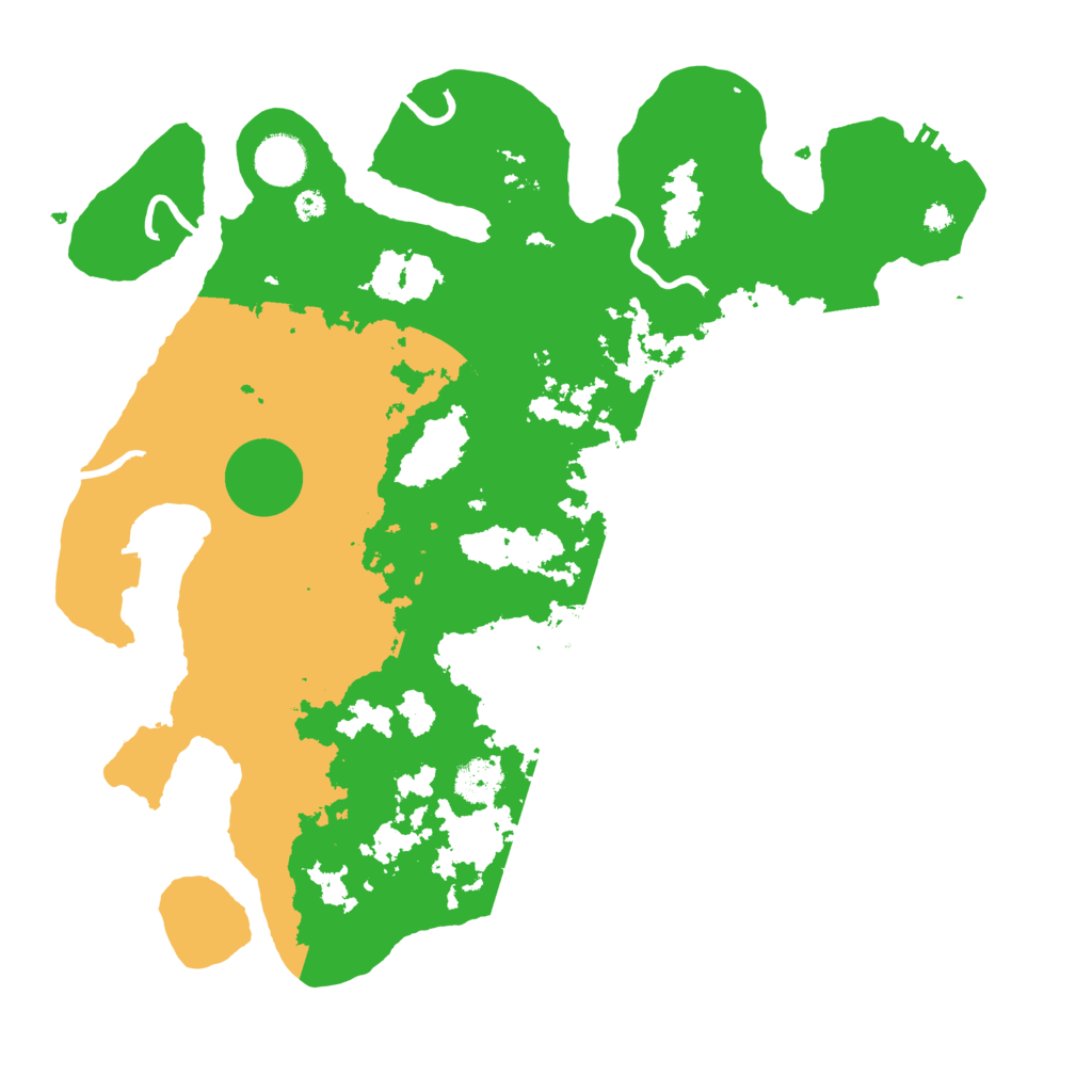 Biome Rust Map: Procedural Map, Size: 3700, Seed: 45546396