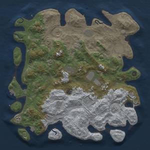 Thumbnail Rust Map: Procedural Map, Size: 4500, Seed: 1279860557, 19 Monuments