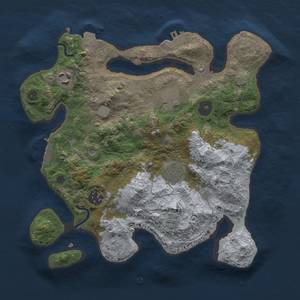 Thumbnail Rust Map: Procedural Map, Size: 3000, Seed: 561971991, 13 Monuments