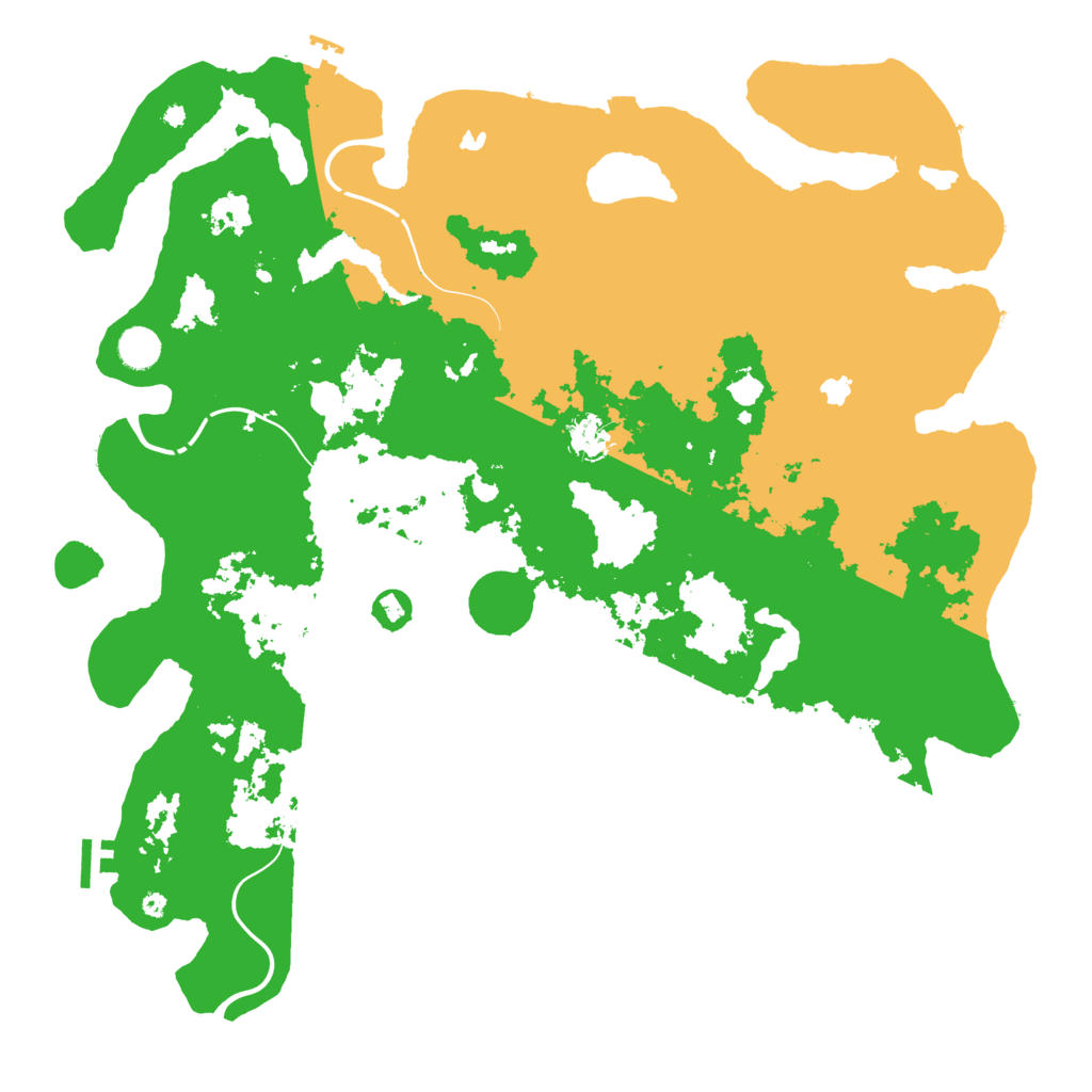 Biome Rust Map: Procedural Map, Size: 4500, Seed: 1667617487