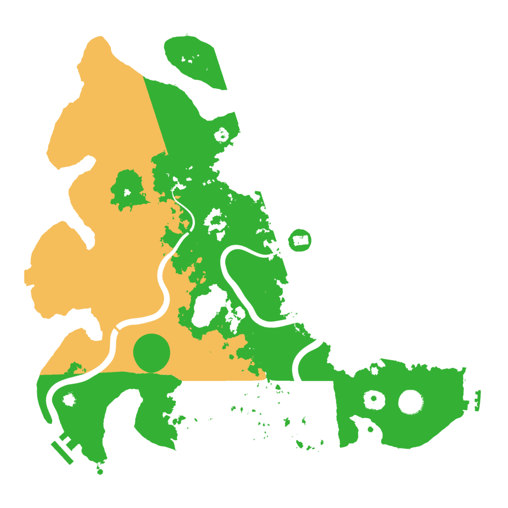 Biome Rust Map: Procedural Map, Size: 3650, Seed: 66646728
