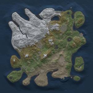 Thumbnail Rust Map: Procedural Map, Size: 3250, Seed: 885362573, 13 Monuments