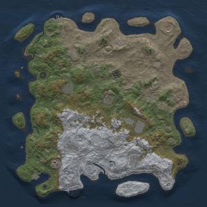 Thumbnail Rust Map: Procedural Map, Size: 4500, Seed: 648731575, 19 Monuments