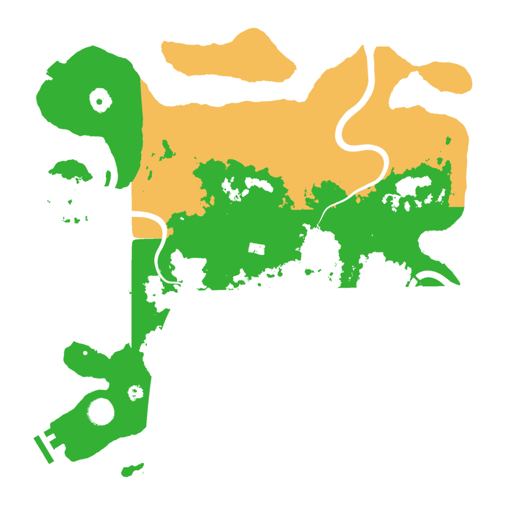 Biome Rust Map: Procedural Map, Size: 3500, Seed: 843111196