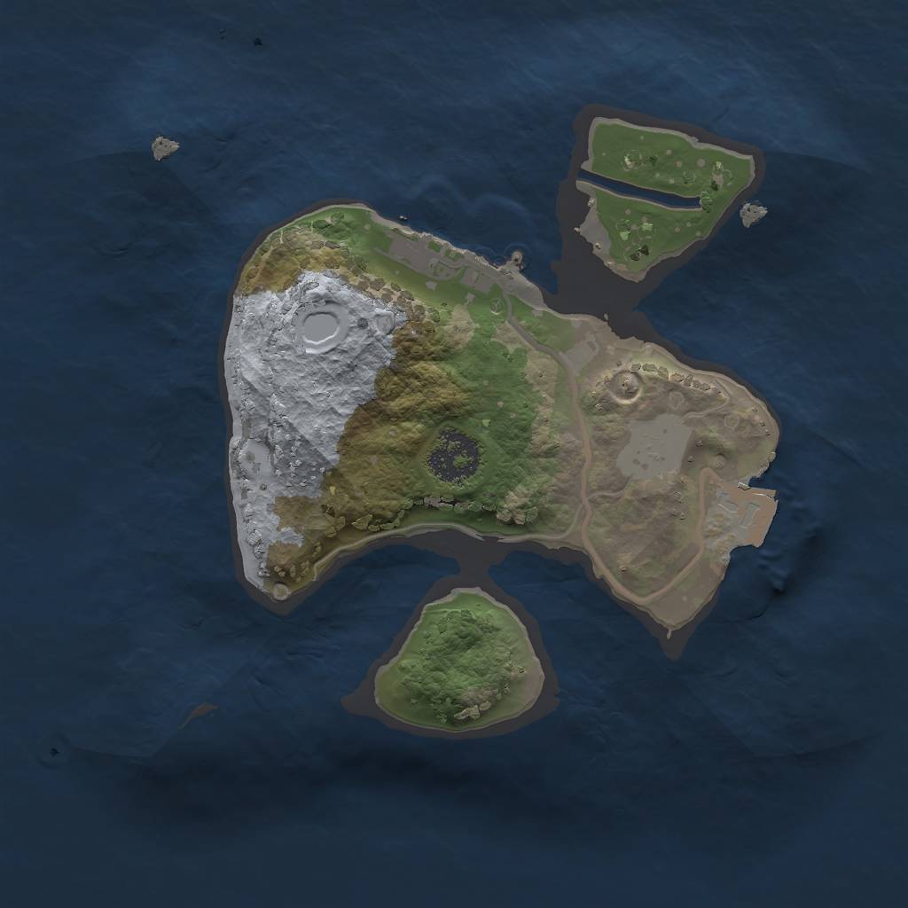 Rust Map: Procedural Map, Size: 1800, Seed: 1273424946, 4 Monuments