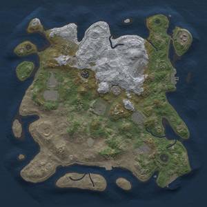 Thumbnail Rust Map: Procedural Map, Size: 3750, Seed: 12355642, 18 Monuments