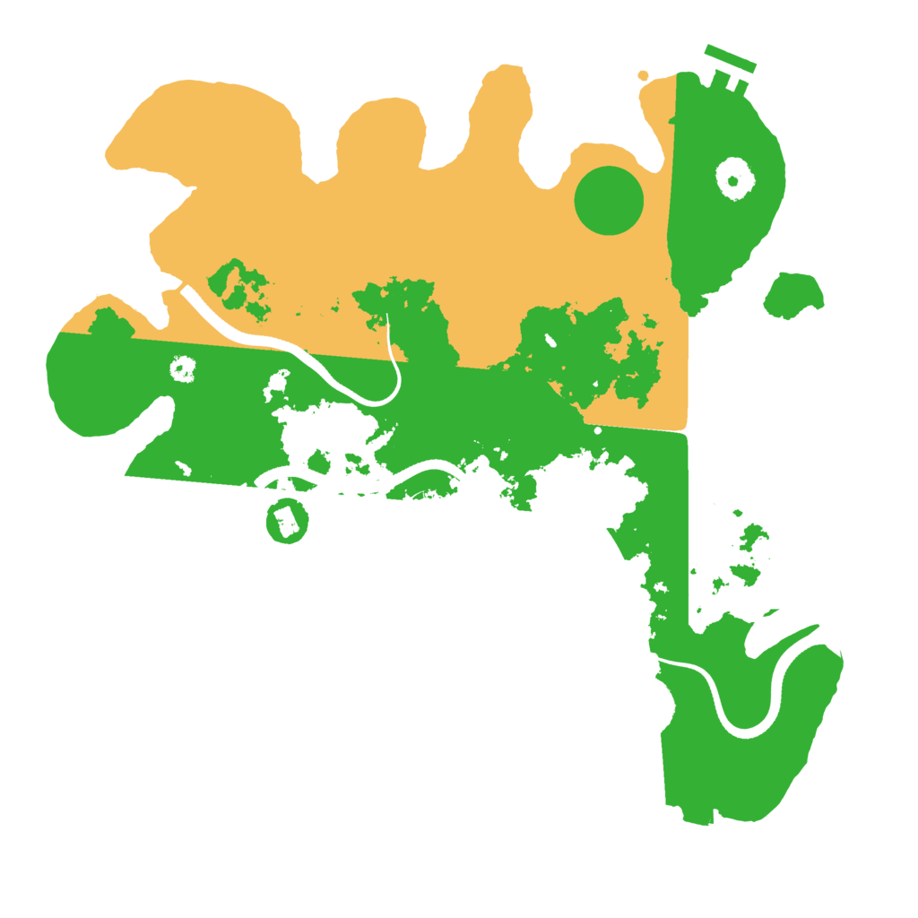 Biome Rust Map: Procedural Map, Size: 3500, Seed: 5647005