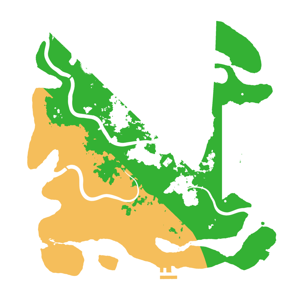 Biome Rust Map: Procedural Map, Size: 3500, Seed: 6225471