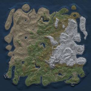 Thumbnail Rust Map: Procedural Map, Size: 5000, Seed: 1551838622, 16 Monuments