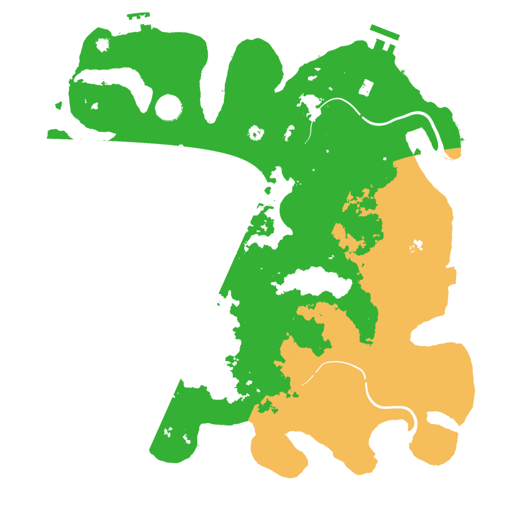 Biome Rust Map: Procedural Map, Size: 3500, Seed: 1803933350