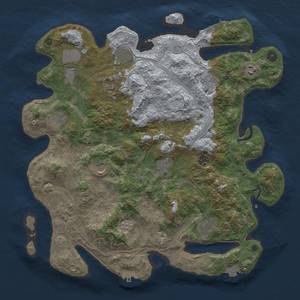 Thumbnail Rust Map: Procedural Map, Size: 4250, Seed: 760107298, 19 Monuments