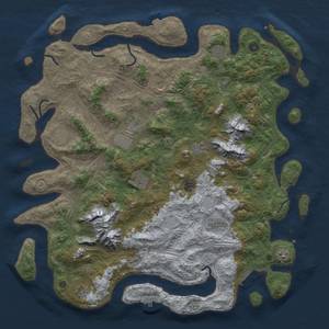 Thumbnail Rust Map: Procedural Map, Size: 5000, Seed: 626127, 19 Monuments