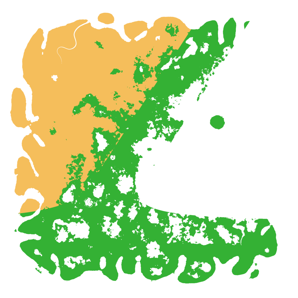 Biome Rust Map: Procedural Map, Size: 6000, Seed: 63919992