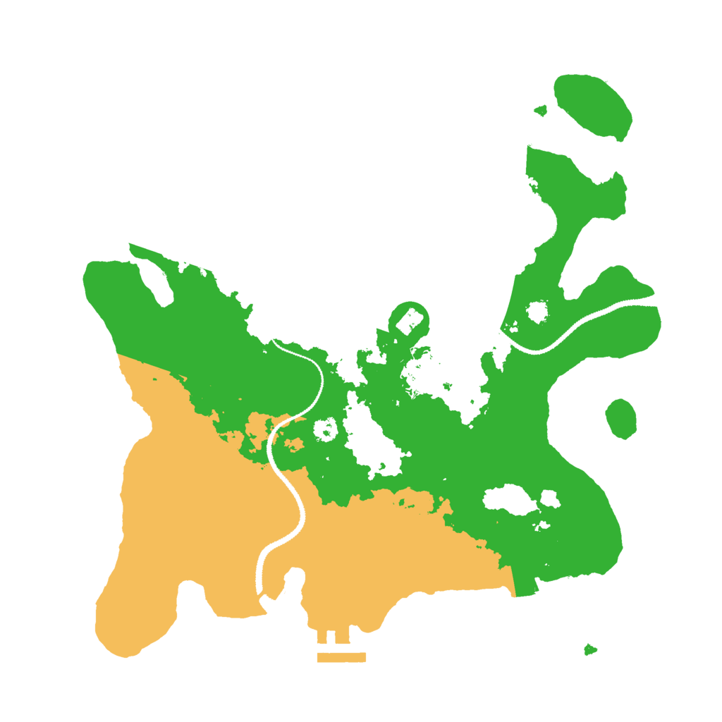 Biome Rust Map: Procedural Map, Size: 3000, Seed: 13835