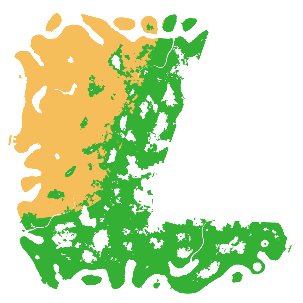 Biome Rust Map: Procedural Map, Size: 6000, Seed: 570491332