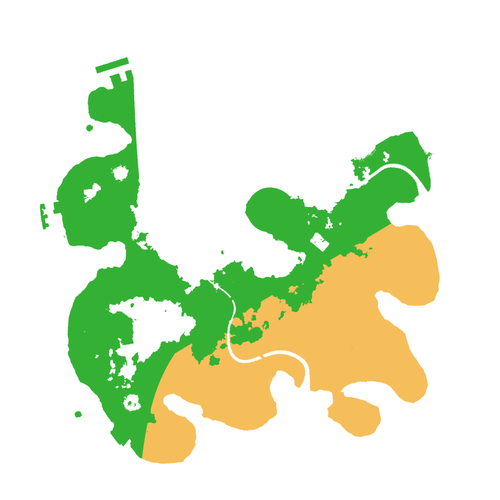 Biome Rust Map: Procedural Map, Size: 3000, Seed: 18776