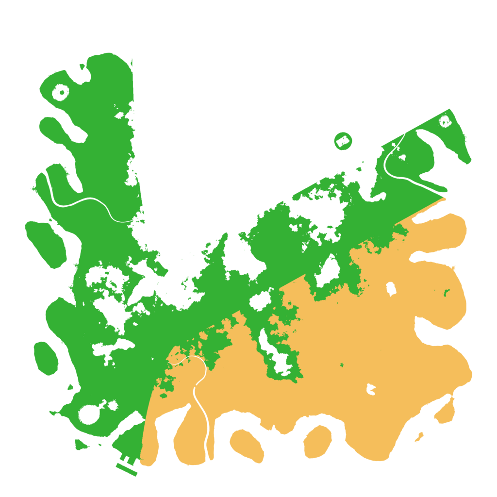 Biome Rust Map: Procedural Map, Size: 4500, Seed: 1978317998