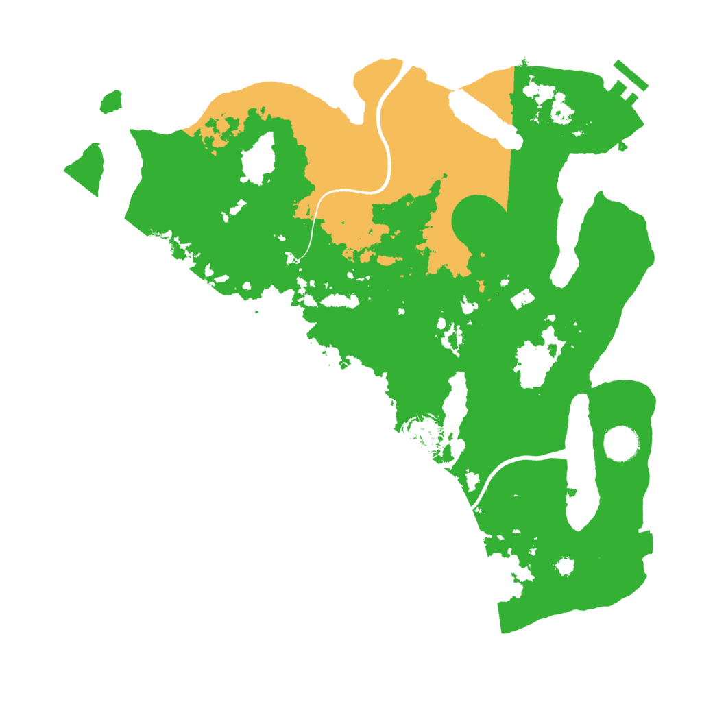 Biome Rust Map: Procedural Map, Size: 3500, Seed: 467162228