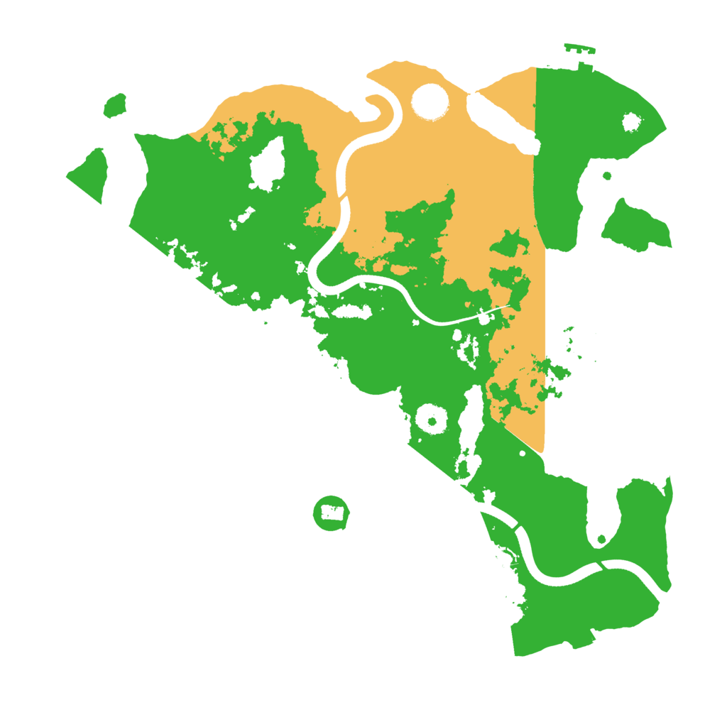 Biome Rust Map: Procedural Map, Size: 3500, Seed: 467162228