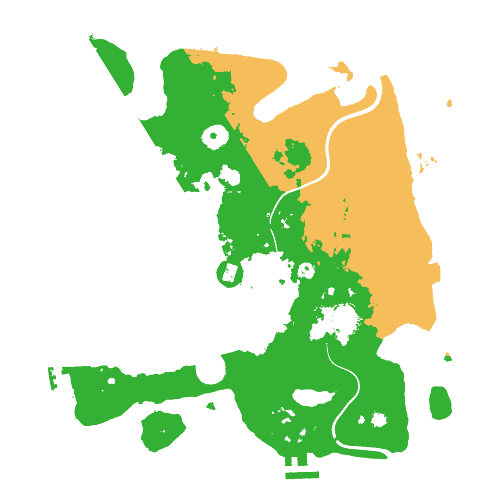 Biome Rust Map: Procedural Map, Size: 3000, Seed: 84096