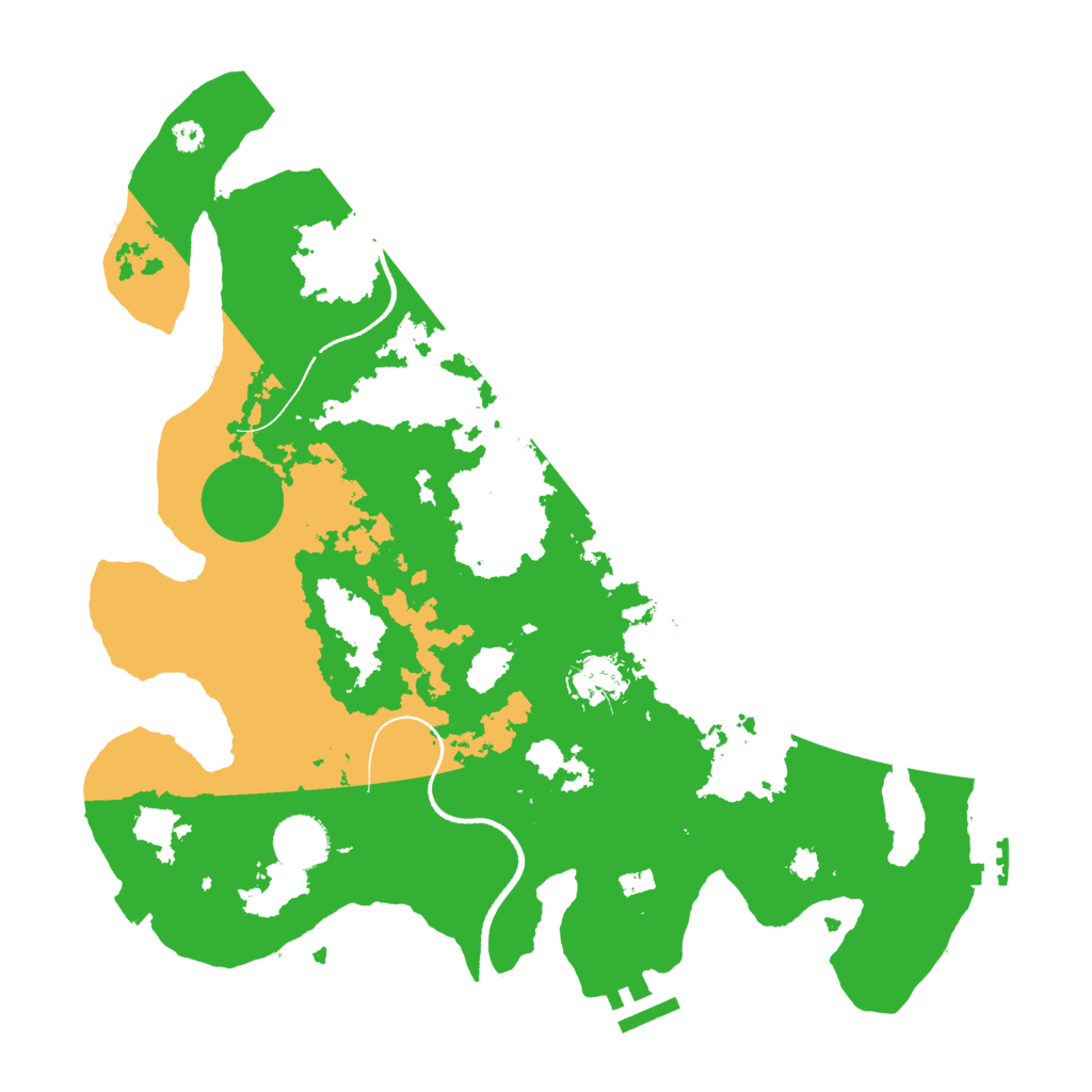 Biome Rust Map: Procedural Map, Size: 3500, Seed: 51849453