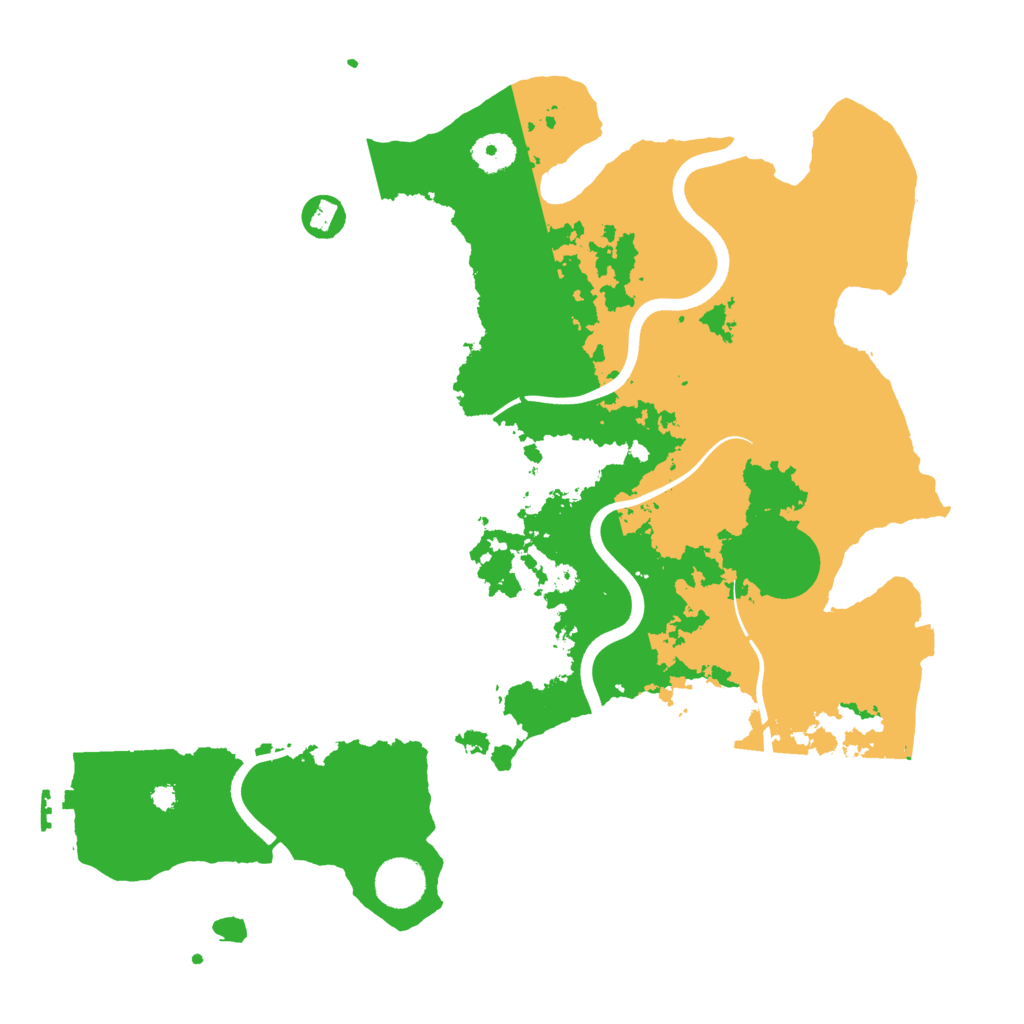 Biome Rust Map: Procedural Map, Size: 3750, Seed: 23496