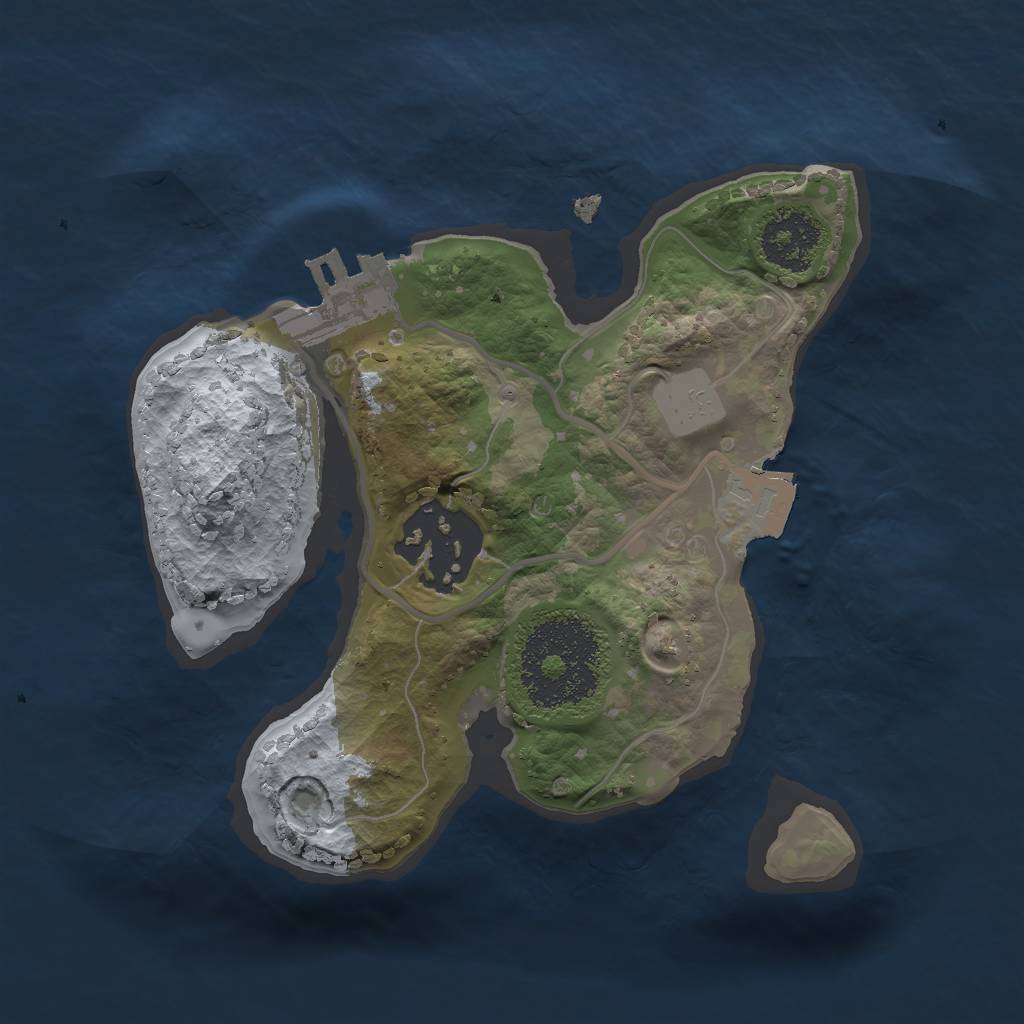 Rust Map: Procedural Map, Size: 1800, Seed: 675831097, 5 Monuments