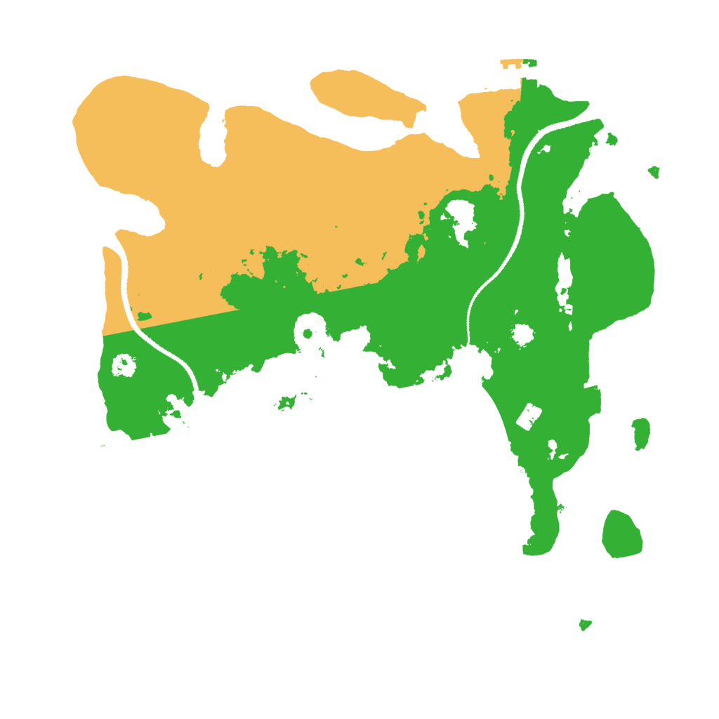 Biome Rust Map: Procedural Map, Size: 3000, Seed: 1623465