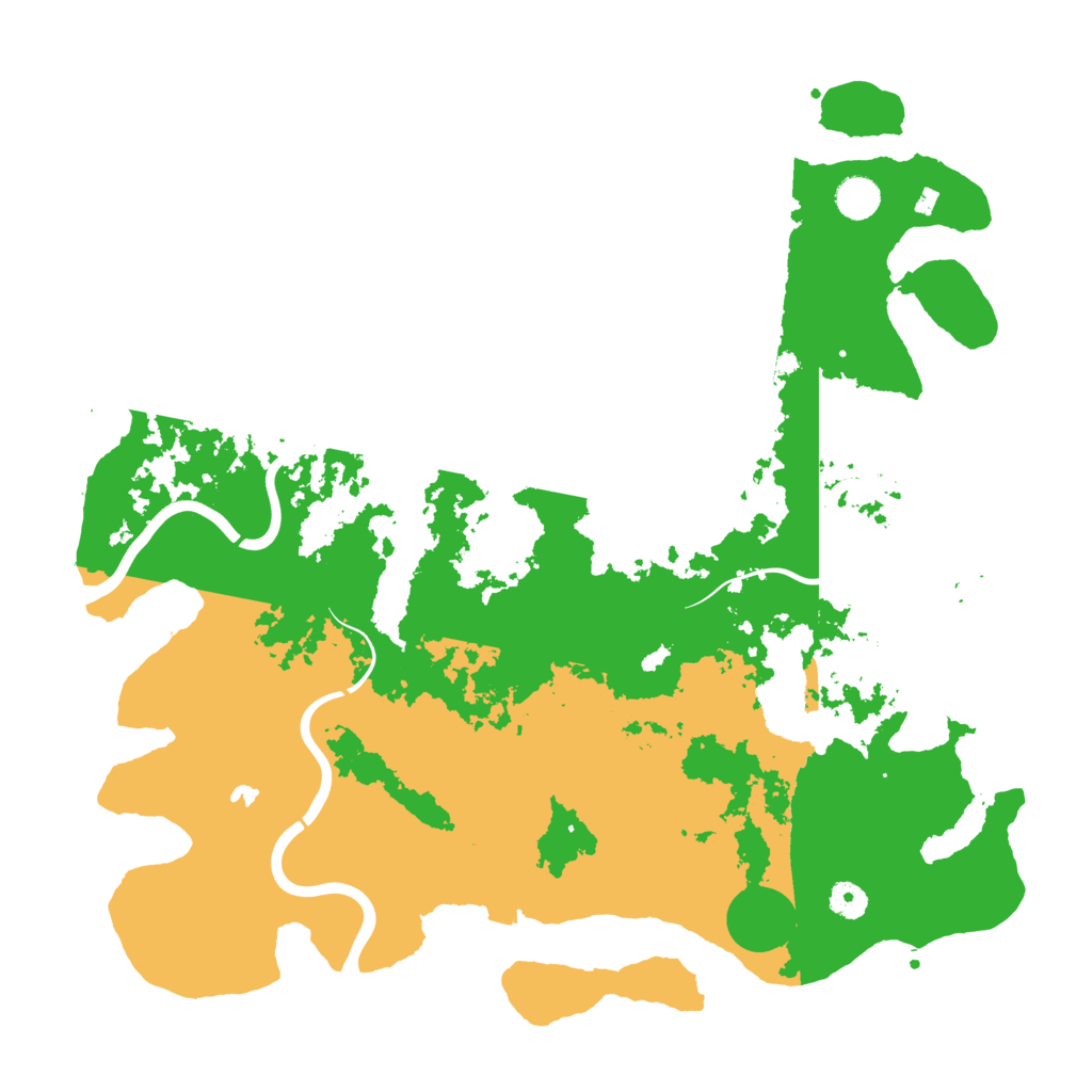 Biome Rust Map: Procedural Map, Size: 4400, Seed: 83783547