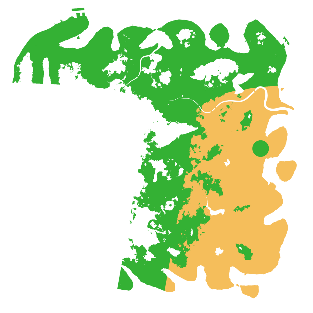 Biome Rust Map: Procedural Map, Size: 5000, Seed: 55968