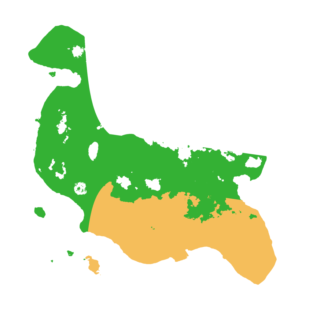 Biome Rust Map: Procedural Map, Size: 2500, Seed: 2044465159