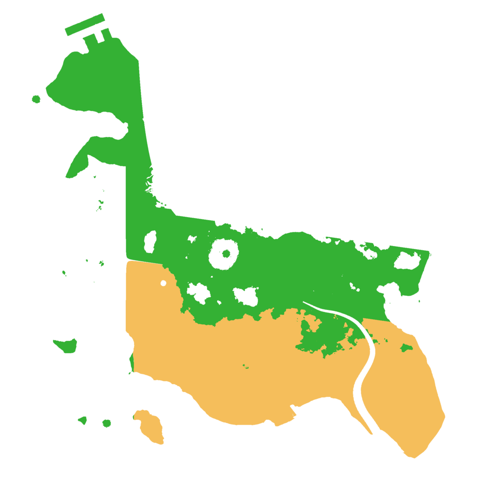 Biome Rust Map: Procedural Map, Size: 2500, Seed: 2044465159