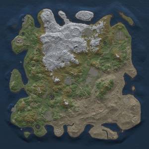Thumbnail Rust Map: Procedural Map, Size: 4250, Seed: 518266364, 18 Monuments