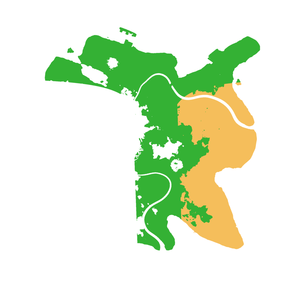Biome Rust Map: Procedural Map, Size: 2500, Seed: 1458779610