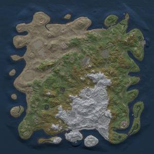 Thumbnail Rust Map: Procedural Map, Size: 4500, Seed: 1949400628, 19 Monuments