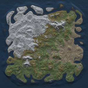 Thumbnail Rust Map: Procedural Map, Size: 5000, Seed: 81072919, 19 Monuments