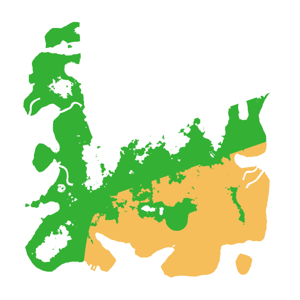 Biome Rust Map: Procedural Map, Size: 3650, Seed: 94608145